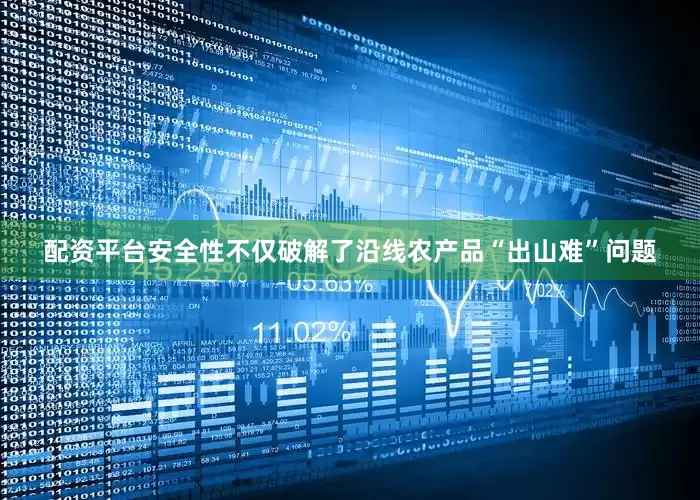 配资平台安全性不仅破解了沿线农产品“出山难”问题
